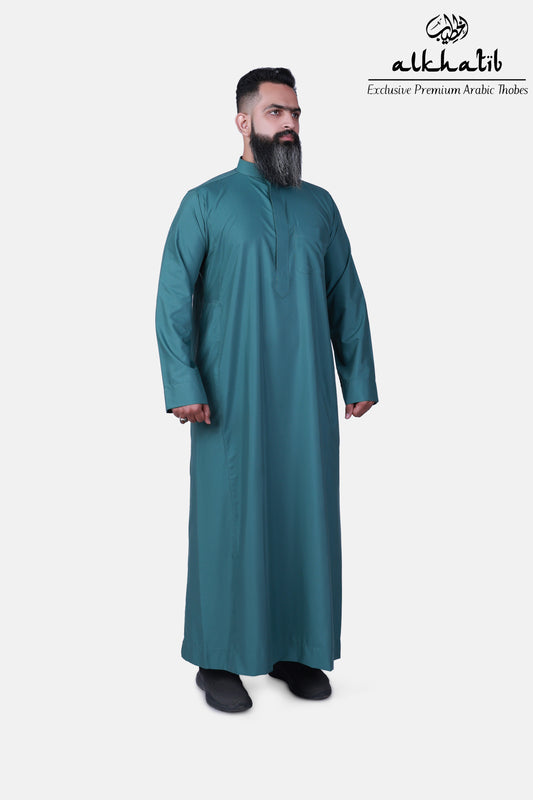 AL KHATIB SAUDI STYLE PINE GREEN THOBE STYLE 2