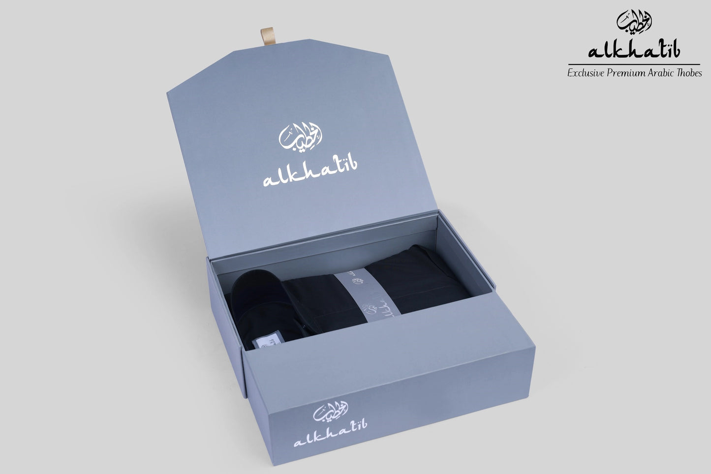 AL KHATIB SAUDI STYLE BLACK THOBE