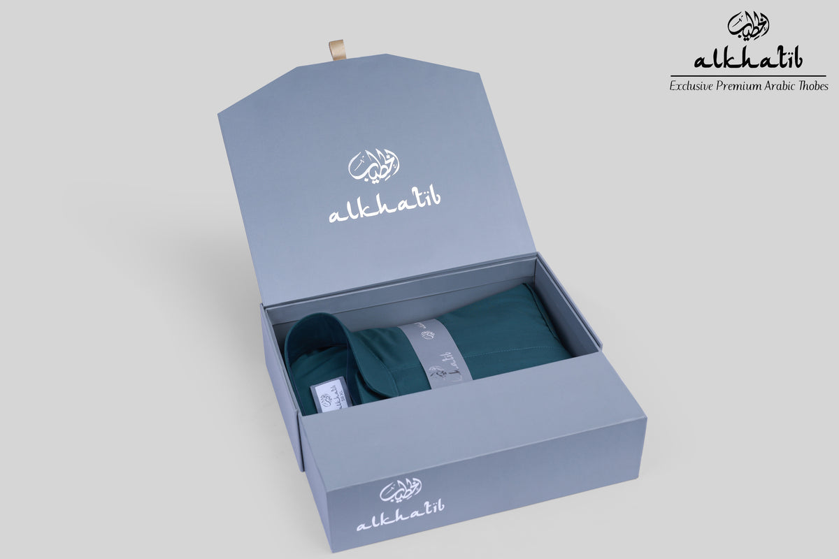 AL KHATIB SAUDI STYLE PINE GREEN THOBE STYLE 2