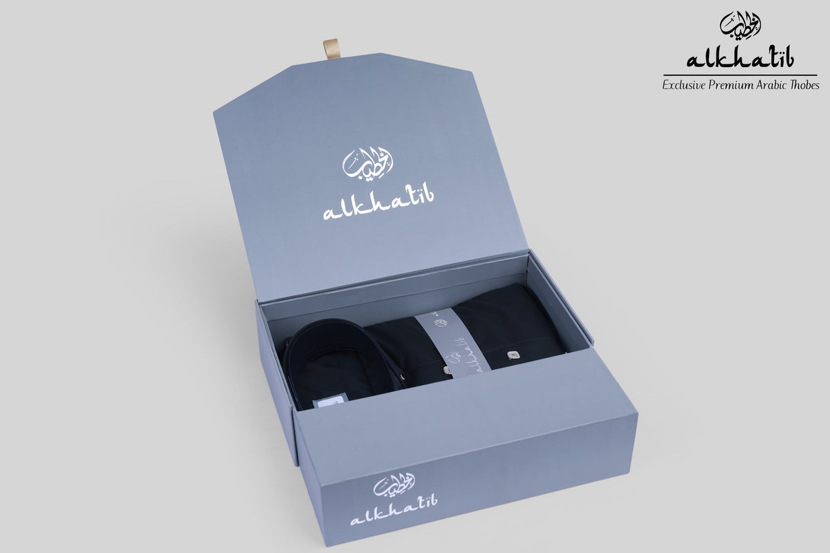 AL KHATIB SAUDI STYLE BLACK THOBE STYLE 2