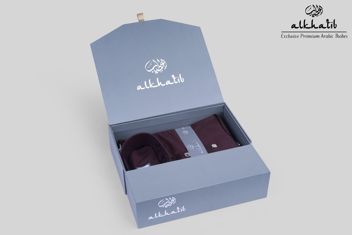 AL KHATIB SAUDI STYLE HUCKLEBERRRY THOBE