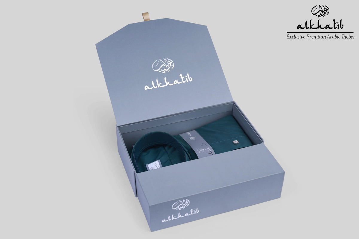 AL KHATIB SAUDI STYLE PINE GREEN THOBE
