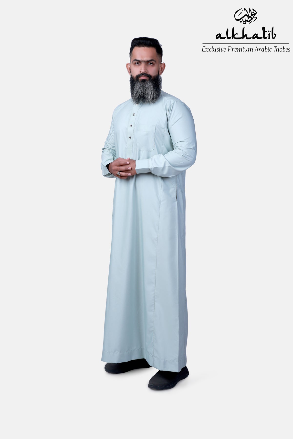 AL KHATIB SAUDI STYLE SMOKE THOBE