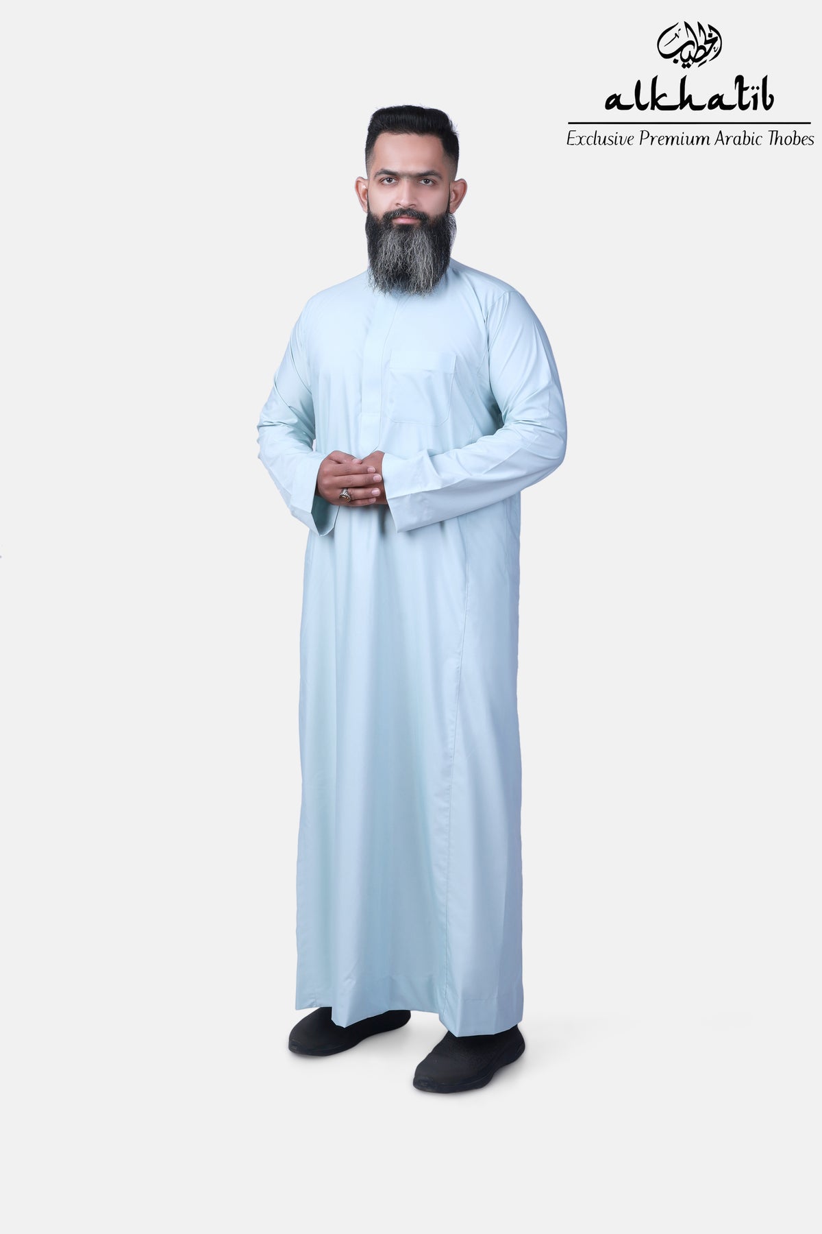 AL KHATIB SAUDI STYLE SEA FOAM THOBE STYLE 2