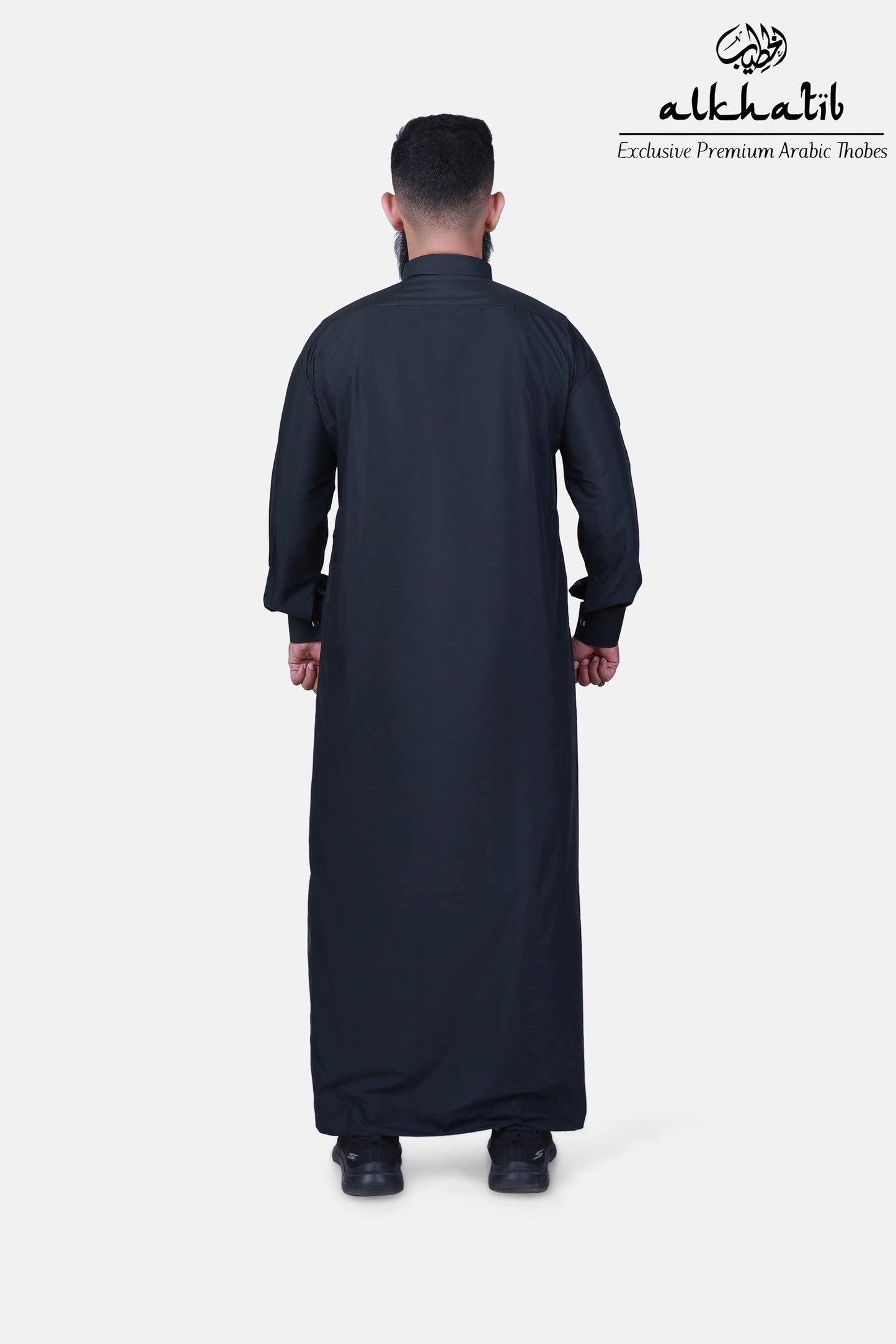 AL KHATIB SAUDI STYLE BLACK THOBE