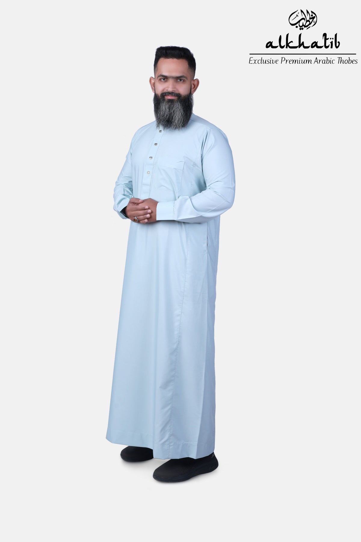 AL KHATIB SAUDI STYLE SEA FOAM THOBE
