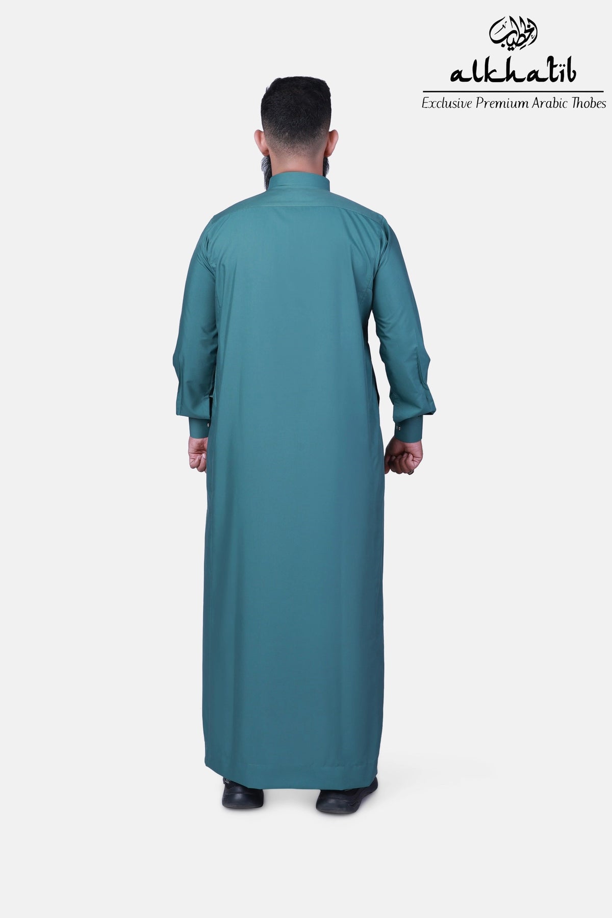 AL KHATIB SAUDI STYLE PINE GREEN THOBE
