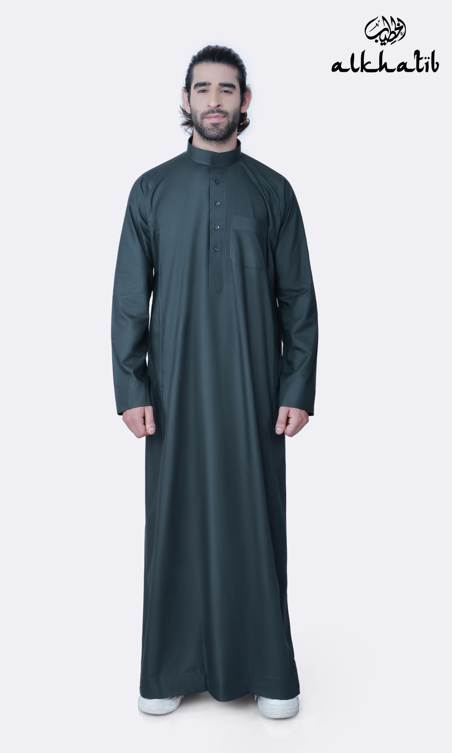 AL KHATIB SEA GREEN SAUDI STYLE THOBE