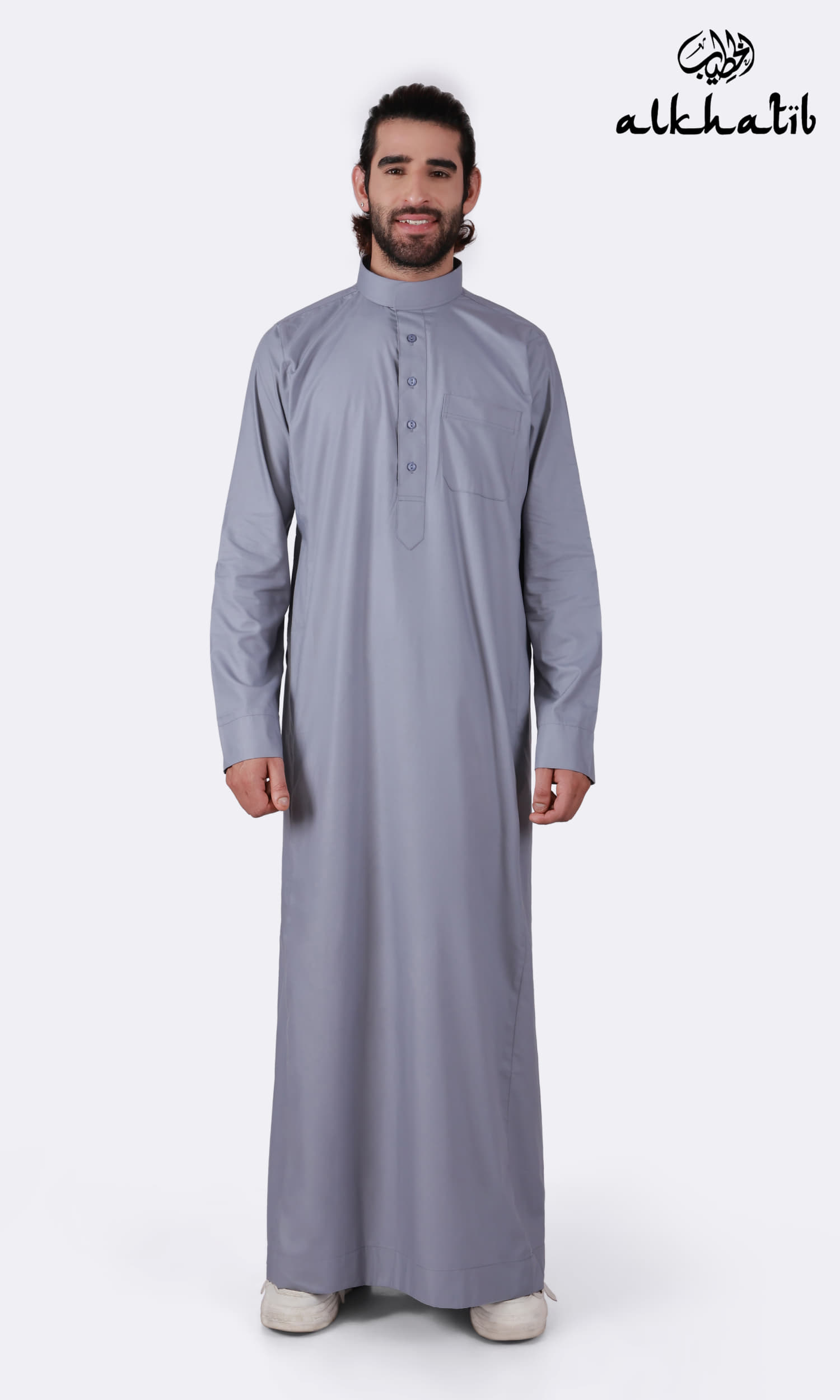 AL KHATIB FLINT GREY SAUDI STYLE THOBE