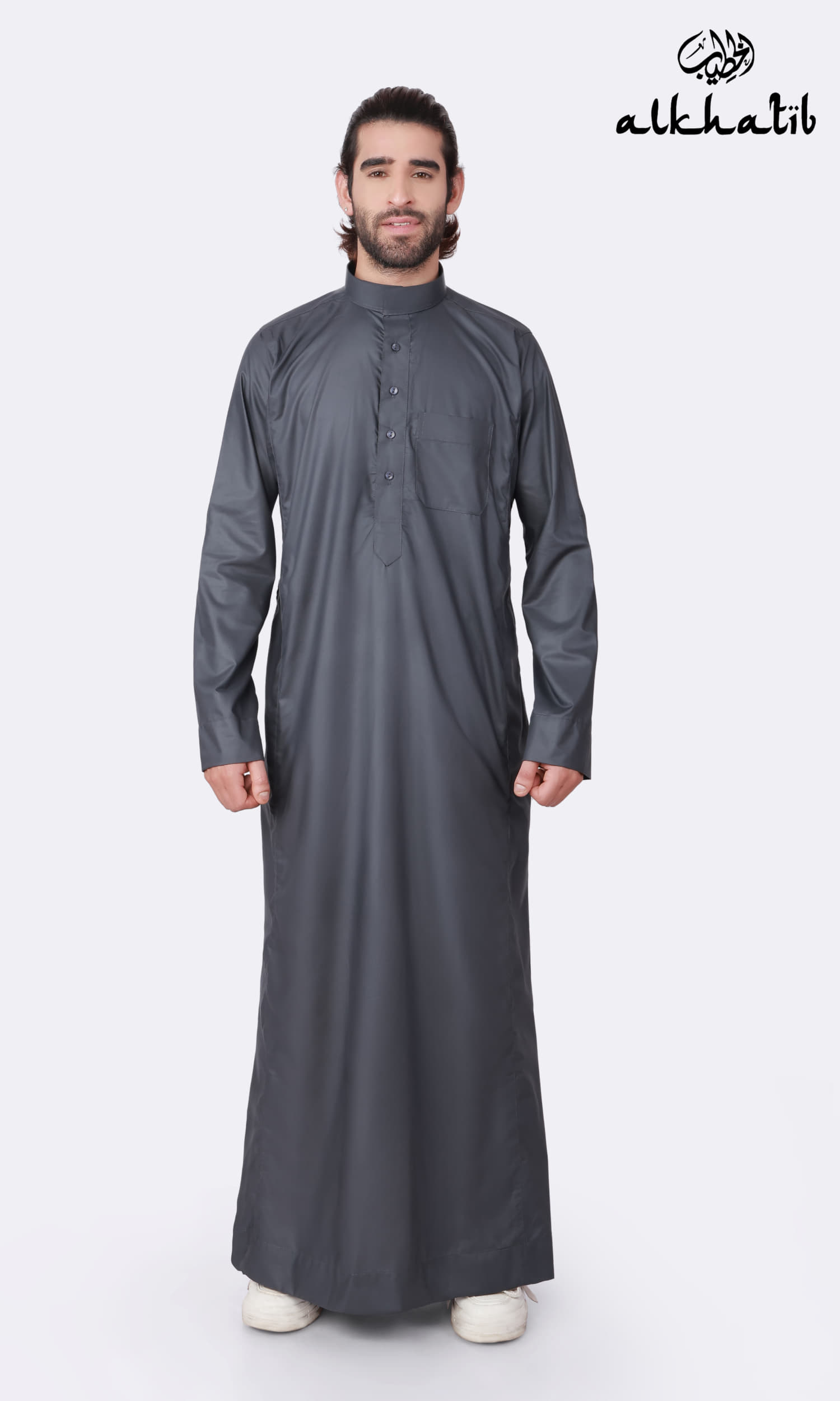 AL KHATIB BLACK CHARCOAL STYLE THOBE