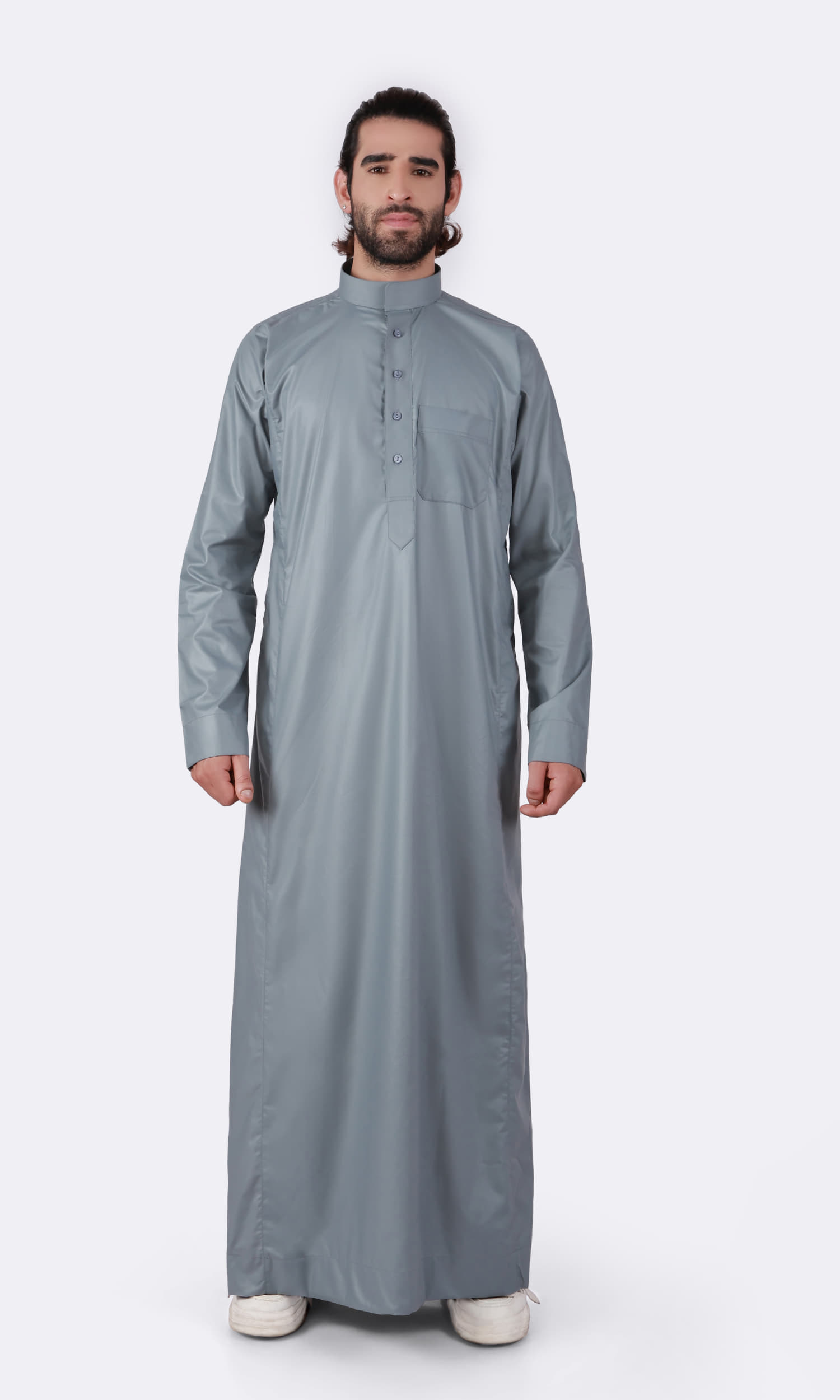 AL KHATIB SPACE GREY SAUDI STYLE THOBE 